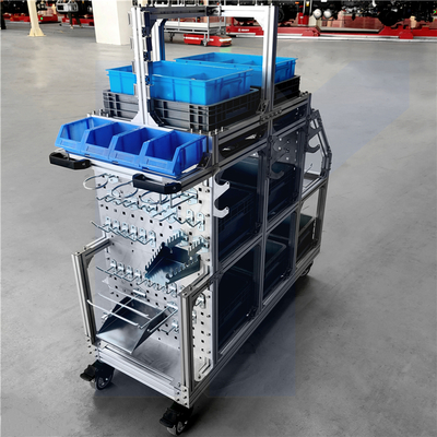 越海工業鋁型材物料車 高效車間轉運與倉儲運輸解決方案